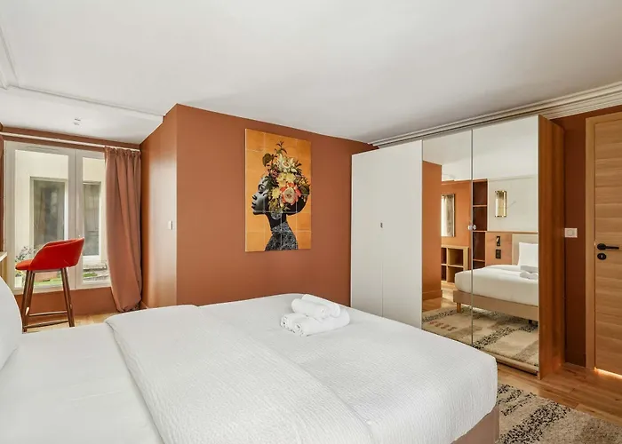 Apartament Luxury 3bdr-8p In The Heart Of Paryż